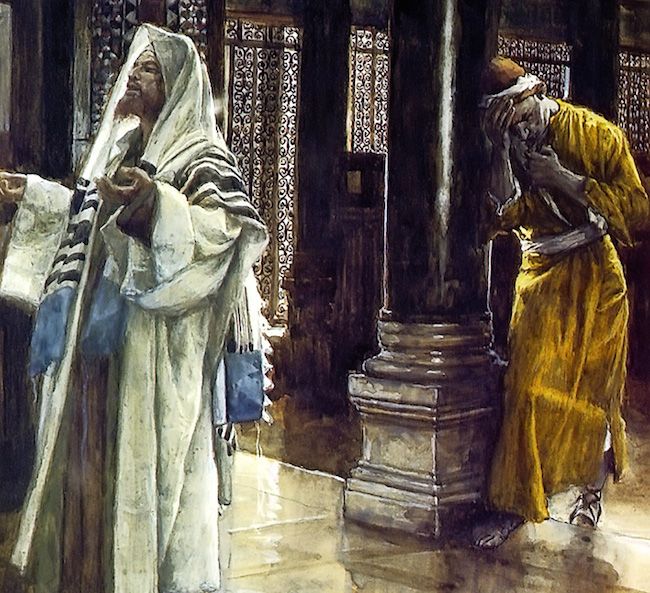 Parable of the Pharisee and the tax collector.