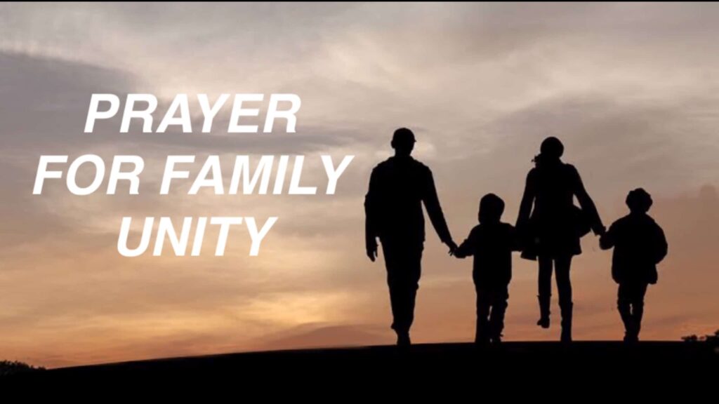 Family prayer - Jesus Christ is Lord Prayer for family unity