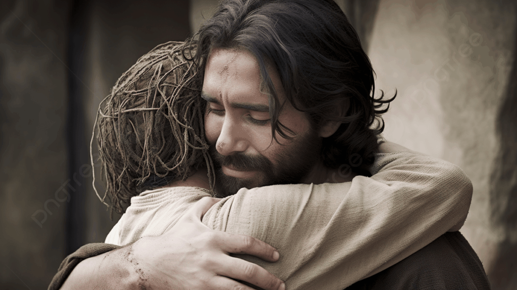 Hug Jesus - Jesus Christ is Lord Embrace Jesus