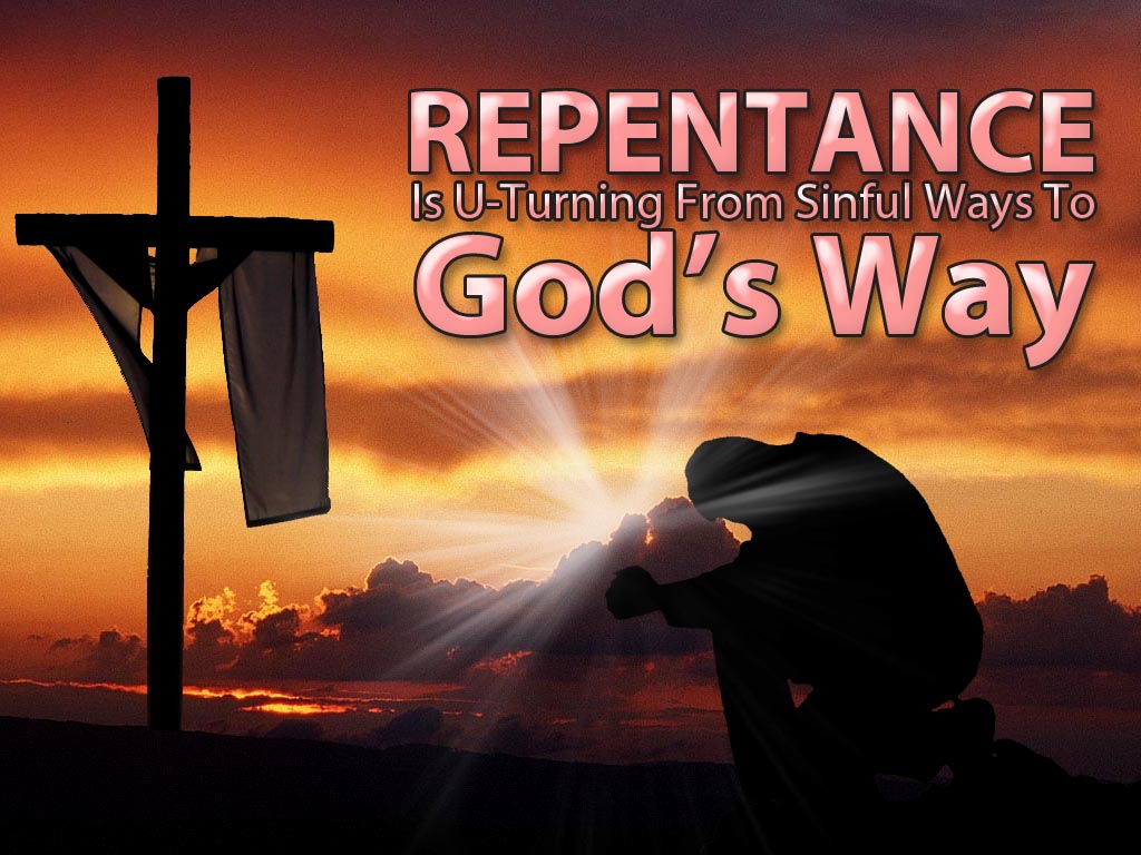 repentance is a u turn - Jesus Christ is Lord repentance is a u turn